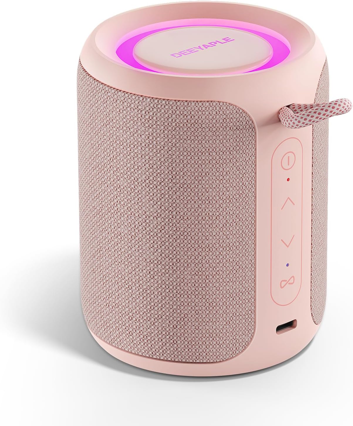 71kPtgLFL+L._AC_SL1500_ Bluetooth Speaker Wireless,IP67 Waterproof & Dustproof Portable Speaker with Lights,15W Loud Stereo Sound, 2500mAh Battery All Day Playtime, TWS Pairing, BT5.3, Home/Party/Outdoor/Beach (Pink) - Image 1